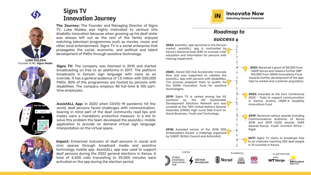 Signs TV Innovation journey